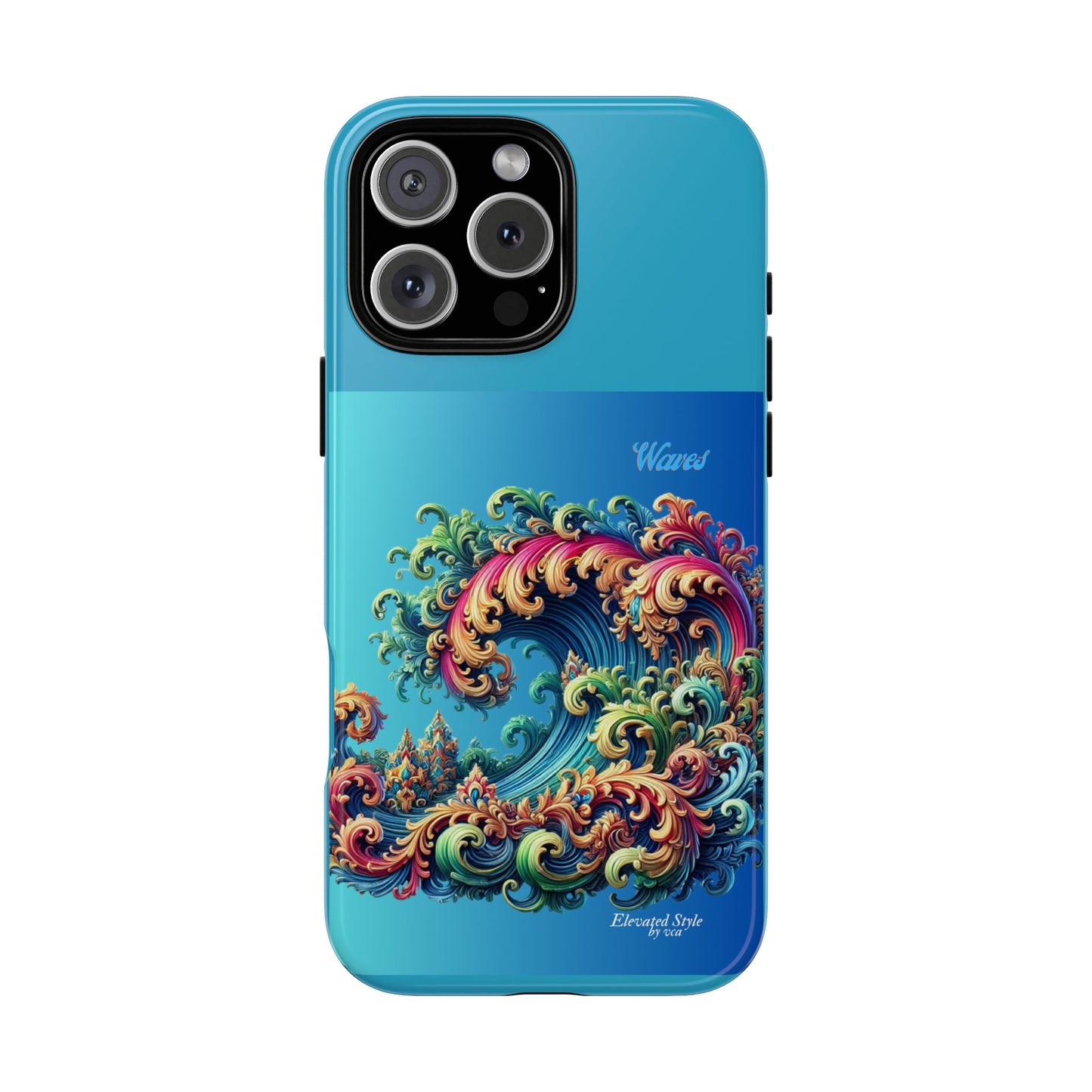 "Elevated Style" Collection - 'Waves2' design by vca - Designer iPhone Tough Cases