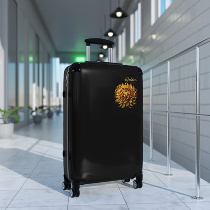 "Golden Touch" Collection - 'Chrysanthemum' design 1 by vca - Designer Luggage Set