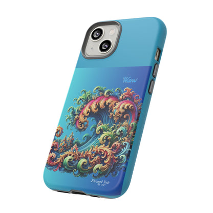 "Elevated Style" Collection - 'Waves2' design by vca - Designer iPhone Tough Cases