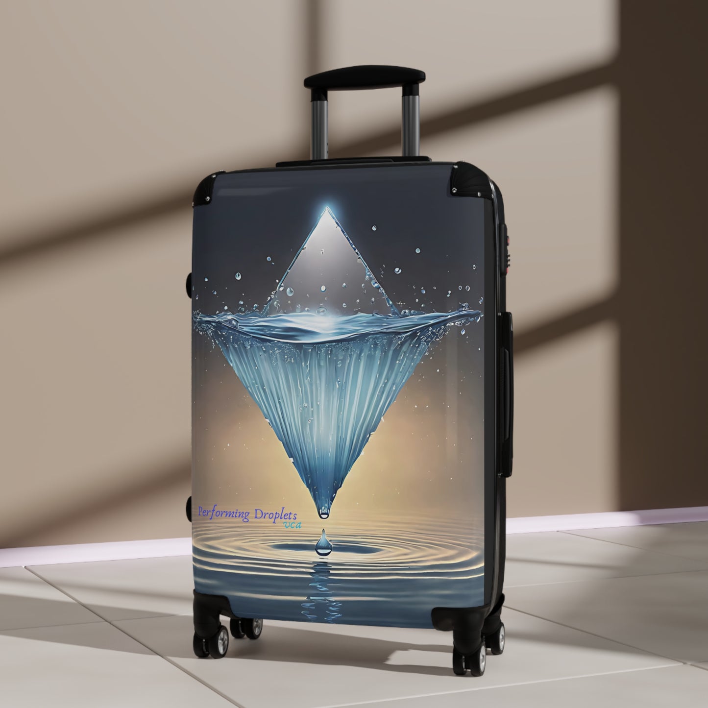 "H2O Droplets" Collection - 'Performing Droplets' by vca - Designer Suitcase Set