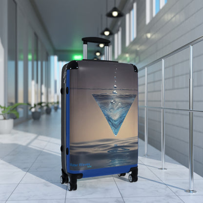 "H20 Droplets" Collection - 'Water Waves' design by vca - Designer Suitcase Set