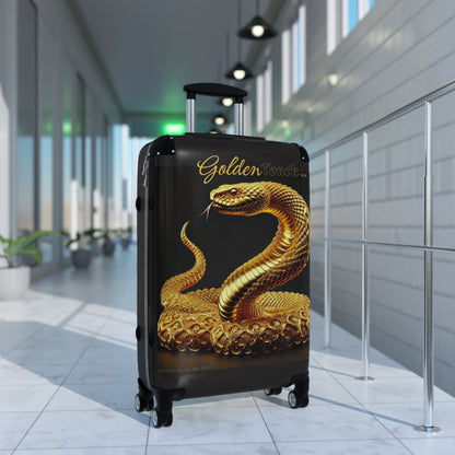 "Golden Touch" Collection - 'Rattle Snake' design by vca - Designer Luggage Set