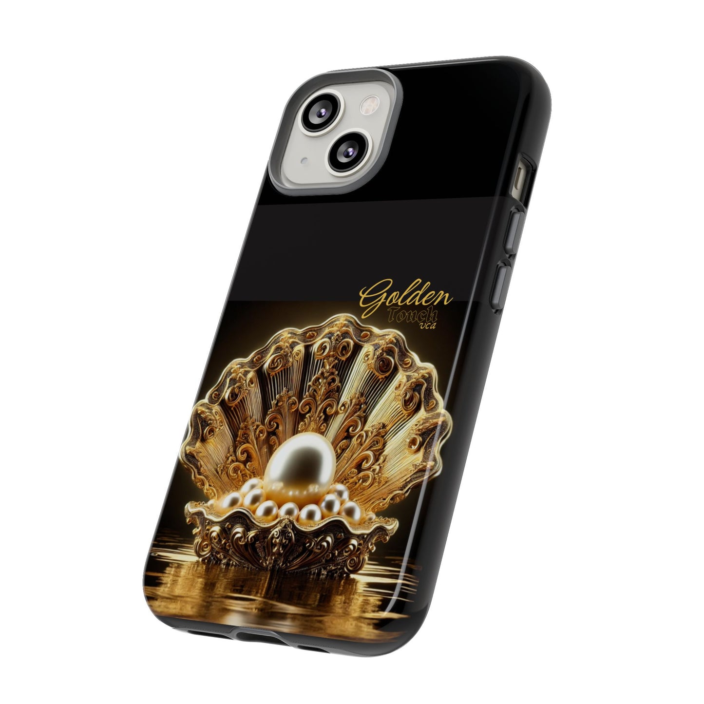 "Golden Touch" Collection - 'OShellPearls' design by vca - Designer iPhone Tough Cases