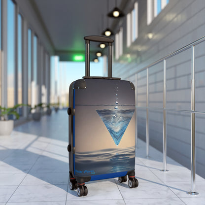 "H20 Droplets" Collection - 'Water Waves' design by vca - Designer Suitcase Set