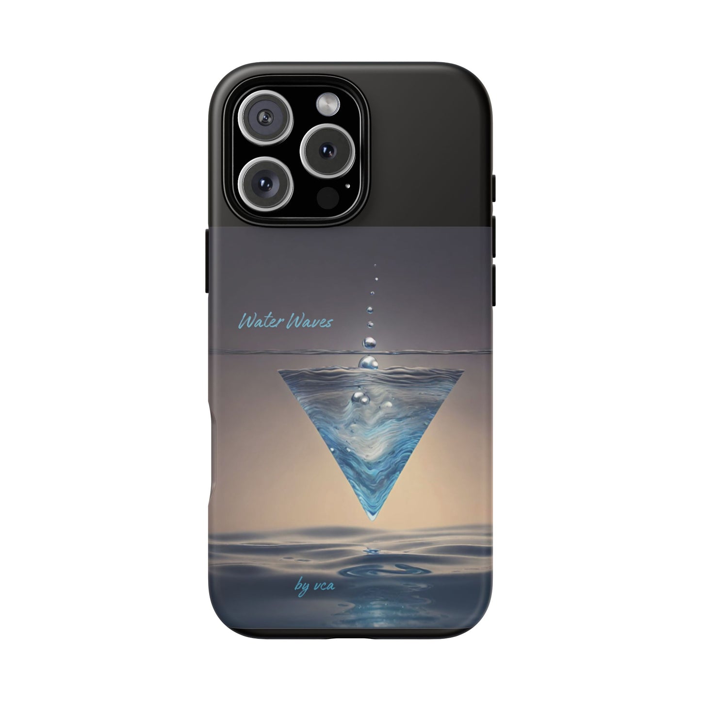 "H2O Droplets" Collection - 'Water Waves' design by vca - Designer iPhone Tough Cases