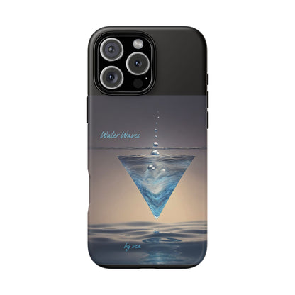 "H2O Droplets" Collection - 'Water Waves' design by vca - Designer iPhone Tough Cases