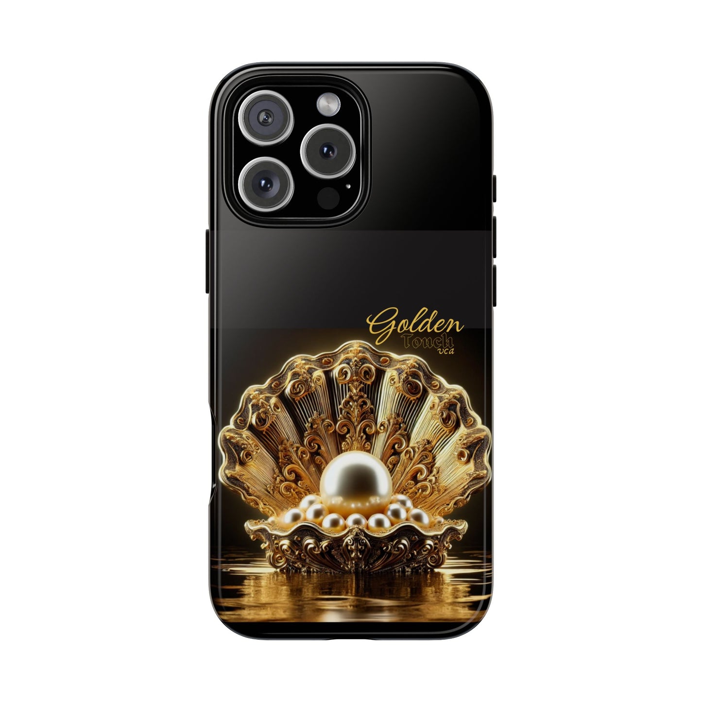 "Golden Touch" Collection - 'OShellPearls' design by vca - Designer iPhone Tough Cases