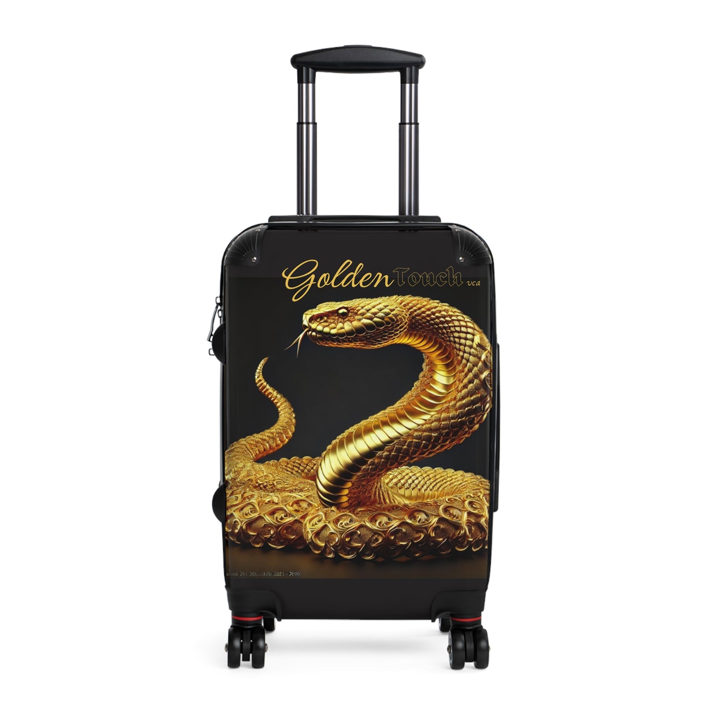 "Golden Touch" Collection - 'Rattle Snake' design by vca - Designer Luggage Set