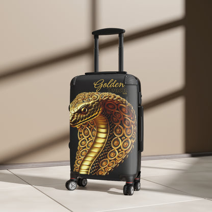 "Golden Touch" Collection - 'Cobra Head' design2 by vca - Designer Luggage Set