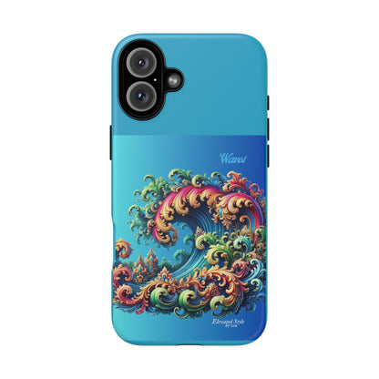 "Elevated Style" Collection - 'Waves2' design by vca - Designer iPhone Tough Cases