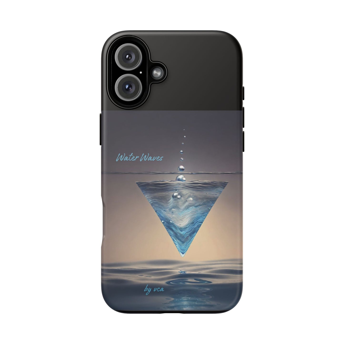 "H2O Droplets" Collection - 'Water Waves' design by vca - Designer iPhone Tough Cases