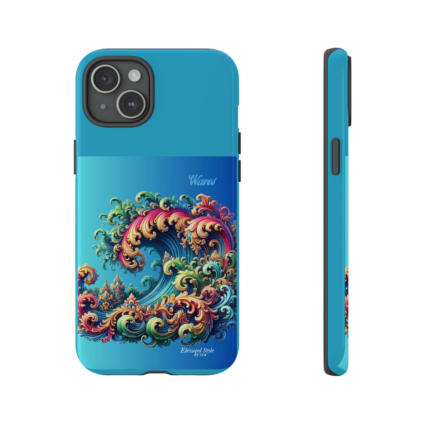 "Elevated Style" Collection - 'Waves2' design by vca - Designer iPhone Tough Cases