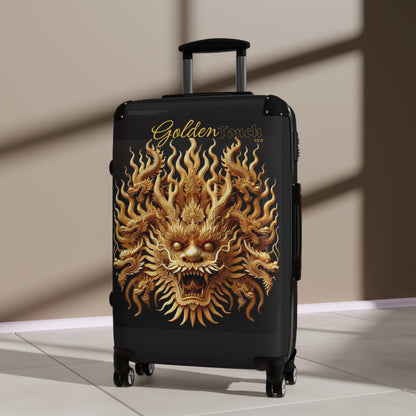 "Golden Touch" Collection - 'Dragon Head' design1 - Designer Luggage Set