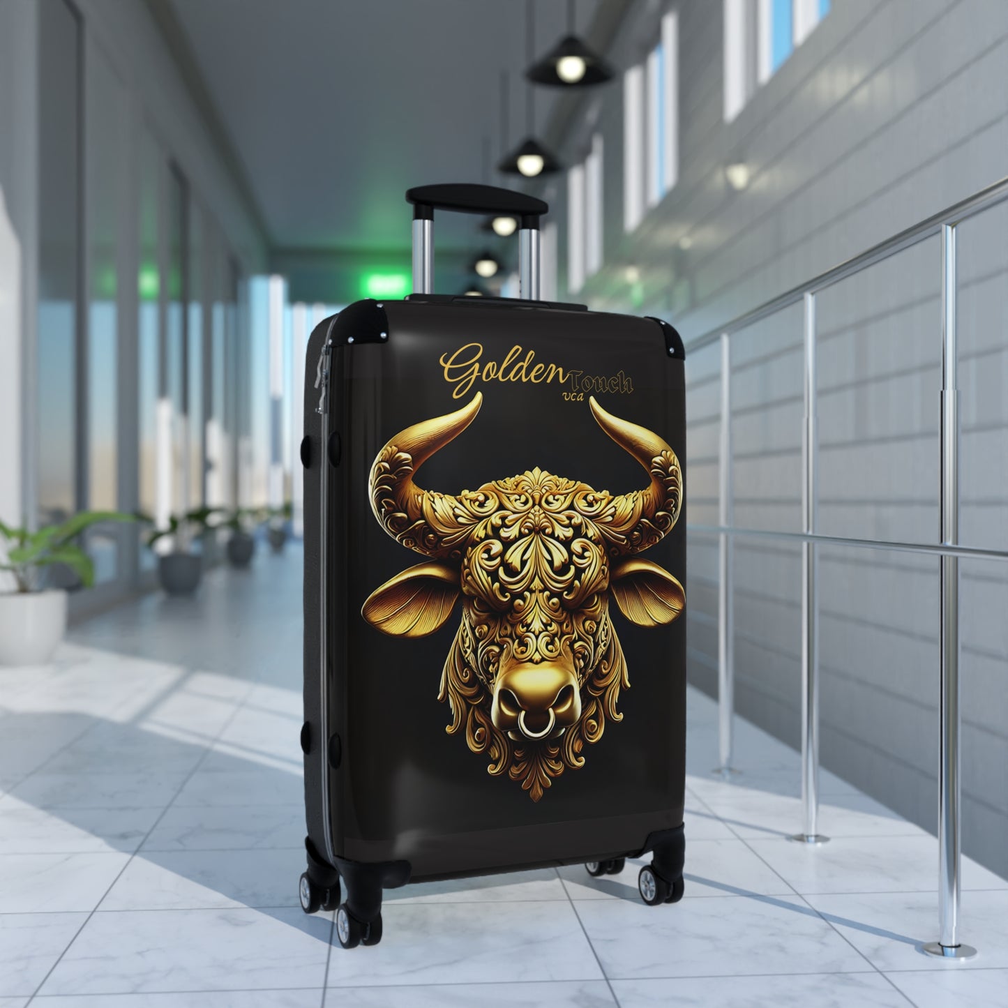 "Golden Touch" Collection - 'TaurusHead2' by vca - Designer Luggage Set