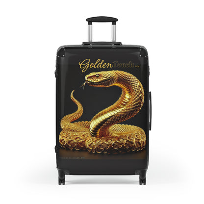 "Golden Touch" Collection - 'Rattle Snake' design by vca - Designer Luggage Set