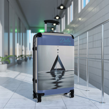 "H20 Droplets" Collection - 'Delta H2O Point' design by vca - Designer Luggage Set