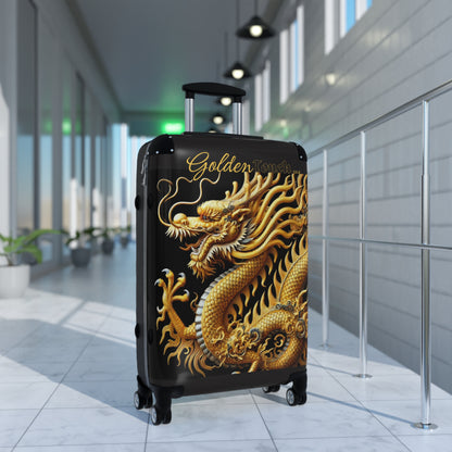 "Golden Touch" Collection - 'Dragon1' design by vca - Designer Luggage Set