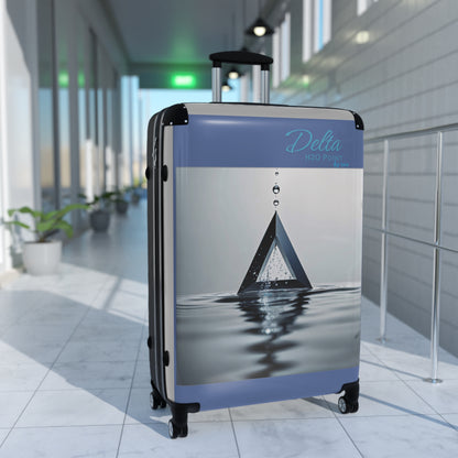 "H20 Droplets" Collection - 'Delta H2O Point' design by vca - Designer Luggage Set