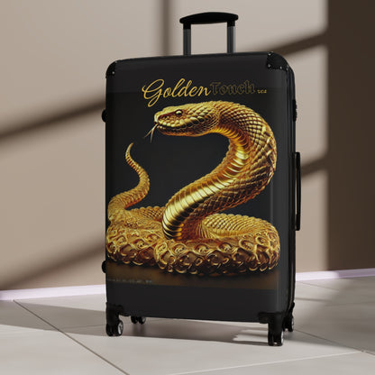 "Golden Touch" Collection - 'Rattle Snake' design by vca - Designer Luggage Set