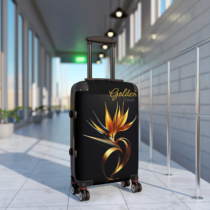 "Golden Touch" Collection - 'Bird of Paradise' design #2 by vca - Designer Luggage Set