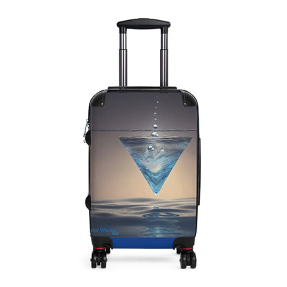 "H20 Droplets" Collection - 'Water Waves' design by vca - Designer Suitcase Set