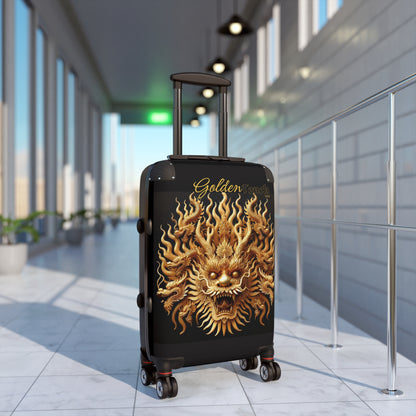 "Golden Touch" Collection - 'Dragon Head' design1 - Designer Luggage Set