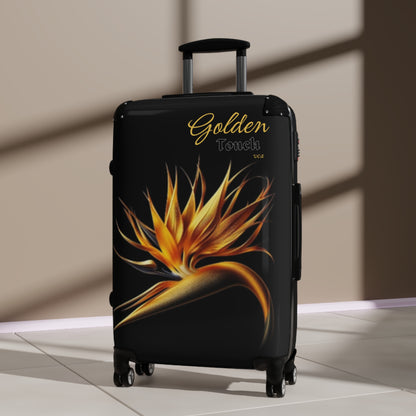 "Golden Touch" Collection - 'Bird of Paradise' Design #3 by vca - Designer Luggage Set