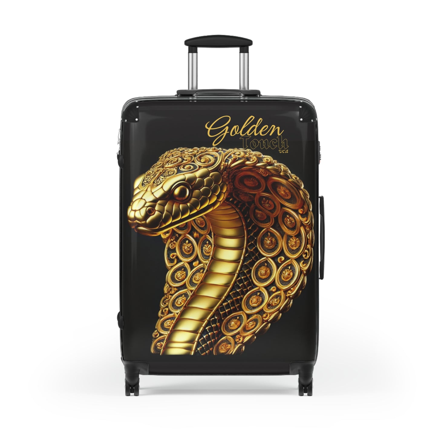 "Golden Touch" Collection - 'Cobra Head' design2 by vca - Designer Luggage Set