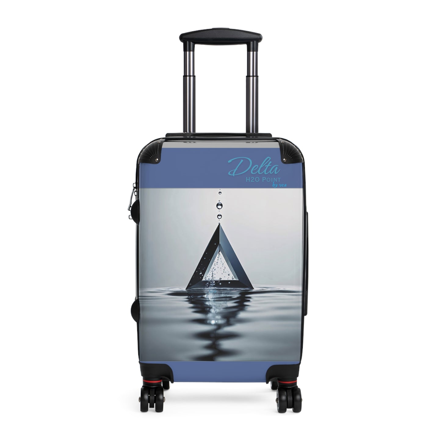 "H20 Droplets" Collection - 'Delta H2O Point' design by vca - Designer Luggage Set