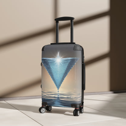 "H2O Droplets" collection - "Sparkling H2O" design by vca, Designer Suitcase Set