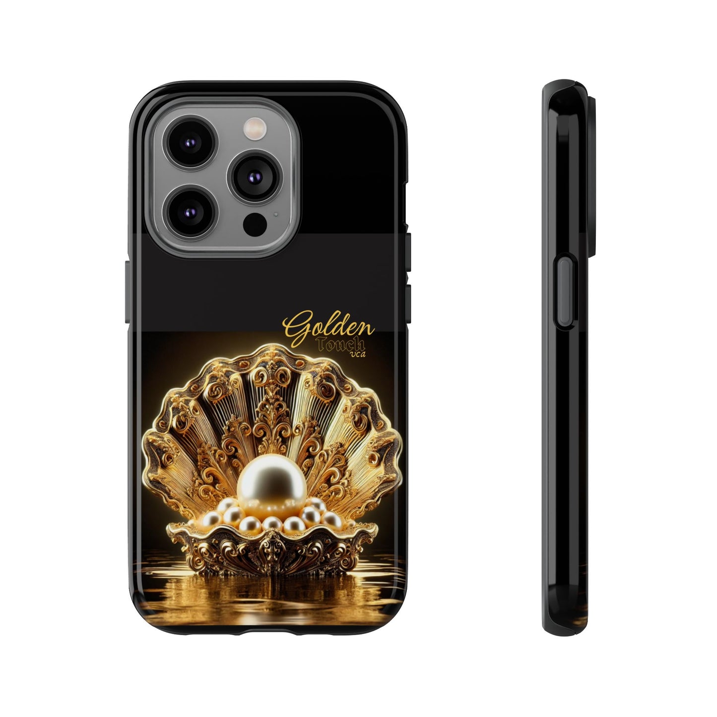 "Golden Touch" Collection - 'OShellPearls' design by vca - Designer iPhone Tough Cases