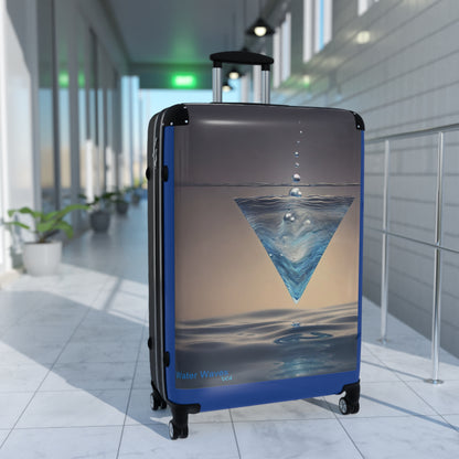 "H20 Droplets" Collection - 'Water Waves' design by vca - Designer Suitcase Set