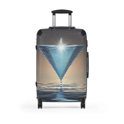 "H2O Droplets" collection - "Sparkling H2O" design by vca, Designer Suitcase Set