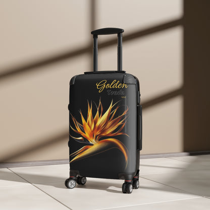 "Golden Touch" Collection - 'Bird of Paradise' Design #3 by vca - Designer Luggage Set