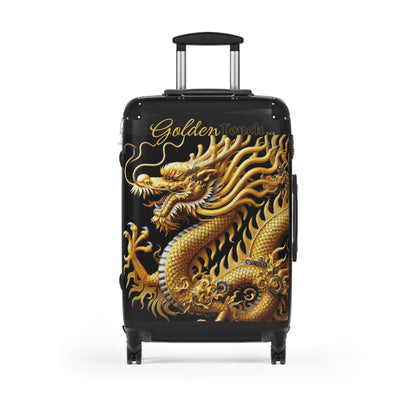 "Golden Touch" Collection - 'Dragon1' design by vca - Designer Luggage Set