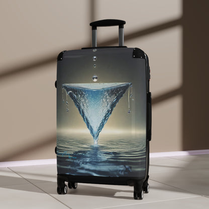 "H2O Droplets" Collection - 'Overflow' design by vca, Designer Suitcase Set