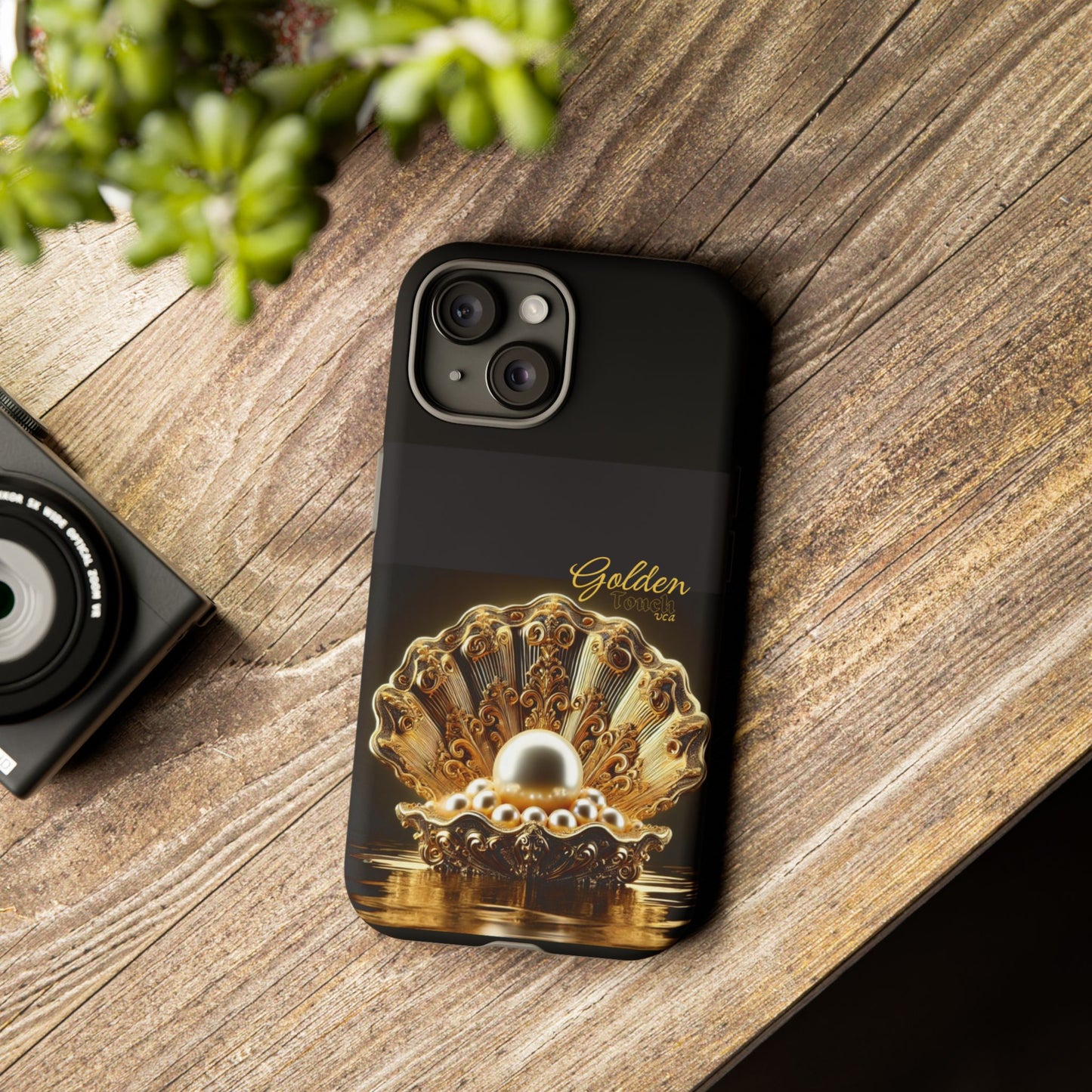 "Golden Touch" Collection - 'OShellPearls' design by vca - Designer iPhone Tough Cases